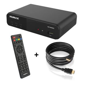 Humax HD Nano Bundle, Sat-Receiver, HDMI, SCART, HDMI Kabel, 1,5m