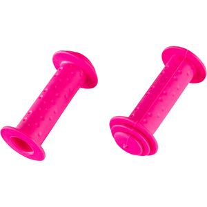 Hi5 Kinderfahrrad Griffe 85 mm 22,2 mm Fahrradgriffe Lenkergriffe Set rechts links rutschfest (pink)