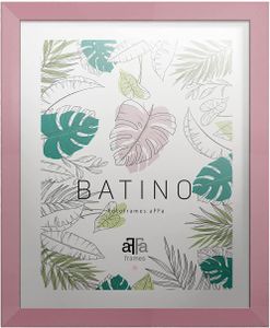 aFFa frames, Batino, Bilderrahmen aus Holz, Hell, Rechteckig, mit Acrylglasfront, HDF-Hintergrund, Pink, 30x40 cm