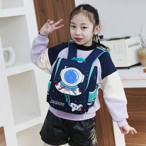 Schulrucksack, Kindergartenrucksack, Cartoon Rucksack, Schultasche mit Reißverschluss Mehreren Taschen für Jungen Mädchen (Astronaut)