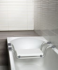 ALLiBERT Badewannensitz bis 150kg Aluminium Weiß Badezimmer