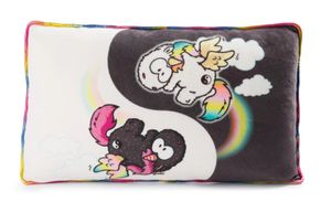 Nici 48414 Kissen Einhorn Rainbow Yin & Yang 43x25cm rechteckig Plüsch Theodor