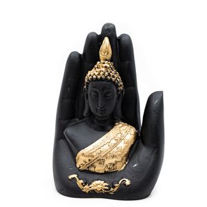 Budha v ruke Zlatý(15 cm)