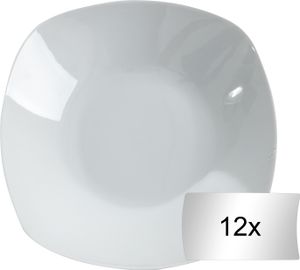 Suppenteller - Ø 22 cm - Weiß - Porzellan - 12er Set