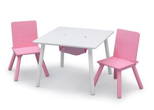 Delta Children Sitzgruppe Spieltisch mit Staufach und 2 kippsichere Stühlen