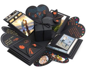 Überraschung Box,  Explosion Box, DIY Geschenk Scrapbook und Foto-Album für Weihnachten/Valentine/Jahrestag/Geburtstag/Hochzeit