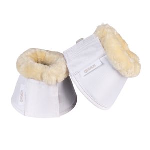 Eskadron Classic Sport Overreach Boots FauxFur - biele - kopytá, veľkosť:L