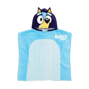 Bluey - Handtuch mit Kapuze für Kinder NS7320 (Einheitsgröße) (Blau/Marineblau/Weiß)