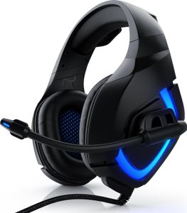 CSL USB Gaming Headset "GHS-103" mit Mikrofon Kopfhörer für PC (Win XP/7/8/8.1/10), PS4/4 Pro