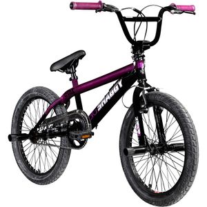 deTox Big Shaggy Spoked BMX 20 Zoll Fahrrad ab 145 cm mit 4 Pegs und 360° Rotor schwarz/lila