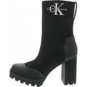 Calvin Klein Platform Boot Sock Damen Stiefel in Schwarz, Größe 38