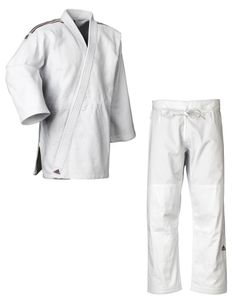 adidas Judo-Anzug "Contest" weiß/schwarze Streifen, J650 : 170 Größe: 170
