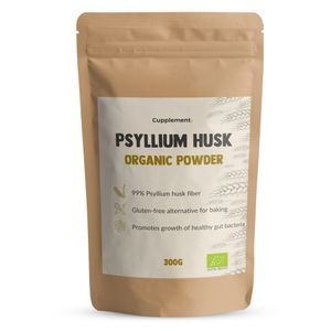 Doplněk stravy - Psyllium Fibres Powder 300 gramů - Psyllium Husk Organic - bez kapslí - lněné semínko - doplněk stravy - superpotravina