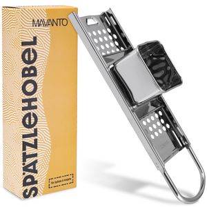 MAVANTO® Spätzlehobel Edelstahl für selbstgemachte Spätzle & Knöpfle - Spülmaschinenfeste Spätzlereibe geeignet für Töpfe bis Ø 30cm