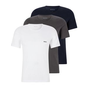 BOSS Herren T Shirt Rundhals Classic kurzarm reine Baumwolle Multipack  Mehrfarbig1/Multicolor1 L/ 52/ 6