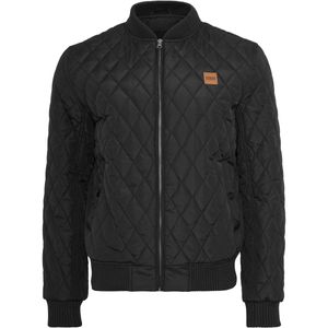 Pánská prošívaná bunda Urban Classics Diamond Quilt Nylon Jacket black - XL