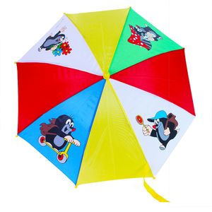 Rappa 480566 Der kleine Maulwurf Regenschirm Schirm für Kinder ab 3 Jahren