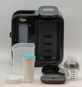 (GUGE) Tommee Tippee Perfect Prep Day & Night, výrobník lahví s digitálním displejem a nastavitelným objemem, černý B08QK93Z77