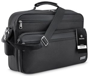 Pánská taška přes rameno postbag pevná, městská aktovka na dokumenty,ZAGATTO, elegantní taška pro práci, A4, taška s popruhem, 29x43x19 / ZG142