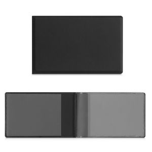 kwmobile 3in1 Kartenetui aus Kunstleder - 10 x 6,5cm - Mini Kreditkarten Wallet - Etui für Karten im Scheckkartenformat - Schwarz