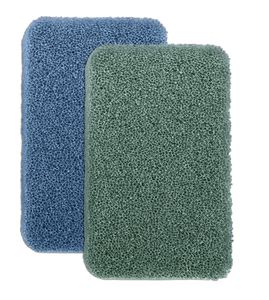 Steuber Silikonschwamm 2er Set grün-blau für alle Oberflächen, handlich & effizient