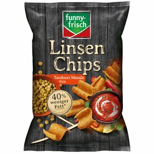 funny frisch Linsen Chips Tandoori Masala Style knusprig frisch 90g