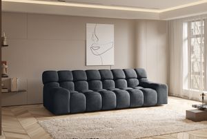 DOMO-HOME Veľká pohovka CAMPILE - Moderný a funkčný dizajn s vysokým komfortom | Voľne stojaca z kvalitných materiálov | Šírka 288 cm | Farba grafitová