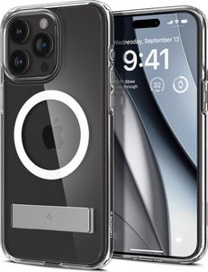 Etui Ultra Hybrid S Magsafe Z Podstawką Do Iphone 15 Pro Przezroczyste