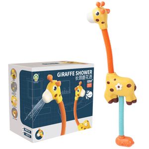 Baby Badespielzeug Duschkopf für Kinder - 360 Grad Verstellbarer Giraffe wasserspielzeug Badewannenspielzeug Set für Kleinkinder