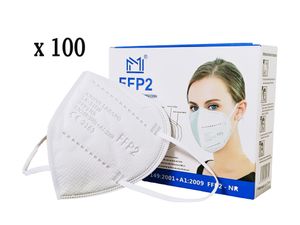 100 Stück FFP2 NR ANTIVIRON Atemschutzmaske Masken 5-lagig