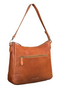 Benthill Damen Tasche Leder - Handtasche aus echtem Rindsleder - Umhängetasche mit Reißverschluss - Schultertasche / Ledertasche - Vintage Bag