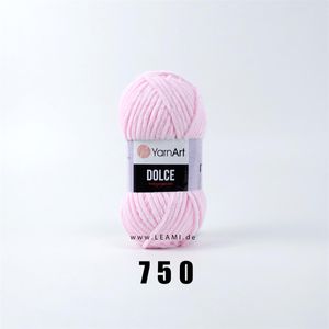 Pletací příze YarnArt DOLCE 750 světle růžová, efektní, 100g/120m