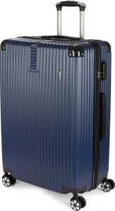 BRUBAKER Hartschalen Reisekoffer London - Rollkoffer mit Zahlenschloss und 4 Rollen - Trolley Koffer 49 x 76,5 x 29,5 cm, XL, Blau