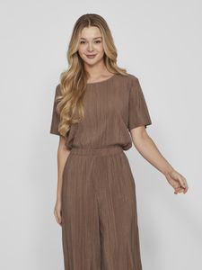 Bluza glamour z jedwabiu z krótkimi rękawami skrzydlaty żakiet | XS