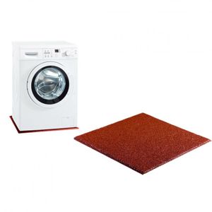 Waschmaschinenunterlage - Antivibrationsmatte - Antirutschmatte rotbraun
