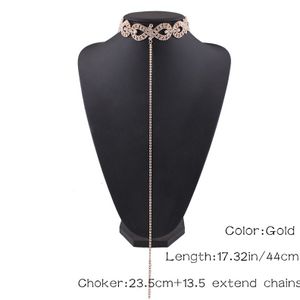 Crystal Choker Halskette Statement Chokers Halsketten für Frauen Chunky Neck Accessoires Schmuck