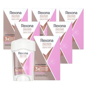 Rexona Maximum Protection Deo Creme Confidence Anti Transpirant mit 3x Schutz bei Stress, Hitze & Bewegung 45 ml 6 Stück