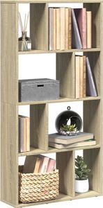 vidaXL Bücherregal Sonoma-Eiche 60x20x120 cm Holzwerkstoff