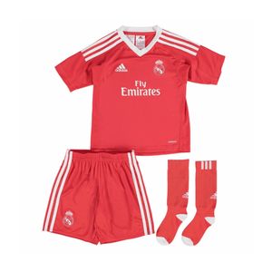 adidas Real Madrid  Trikot und Short im Set Minikit Kinder, Farbe:Rot, Kinder Größen:104