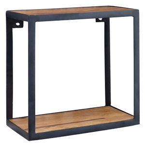 Manahee Design | Półka ścienna PURI 35x18x35 cm Sheesham lite drewno, wisząca półka na książki, metalowa półka z półką z prawdziwego drewna, mała drewniana półka kwadratowa, dekoracyjna półka wisząca kostka półka industrialna dekoracja ścienna Manahee Design | Półka ścienna PURI 35x18x35 cm Sheesham lite drewno, wisząca półka na książki, metalowa półka z półką z prawdziwego drewna, mała drewniana półka kwadratowa, dekoracyjna półka wisząca kostka półka industrialna dekoracja ścienna