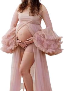 Love Gifts® Damen Umstandskleid für Fotoshoot, Infinity Kleid, Baby Shower Kleid für Schwangere