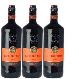 Rotwein Pfalz Dornfelder Qualitätswein lieblich  (3 x 1,0 l)