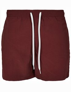 Build Your Brand Herren Badehose Swim Shorts BY050 Rot Cherry L