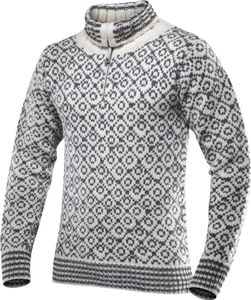 Devold Svalbard Uni Zip-Neck Wollsweater, Größe:L, Devold_Farbe:offwhite/anthracite Devold Svalbard Uni Zip-Neck Wollsweater, Größe:L, Devold_Farbe:offwhite/anthracite
