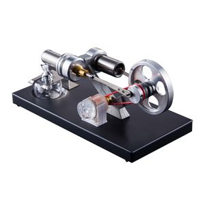 Heißluft Stirling Motor Modell DIY Kit mit 4 stücke Led-leuchten Stromerzeuger Physik Pädagogisches Spielzeug Lehrmittel für Lehrer Student Erwachsene