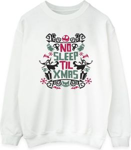 Disney - Mikina "The Nightmare Before Christmas No Sleep Til Xmas" pre ženy BI31890 (4XL) (Weiß)