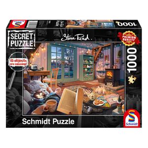 Schmidt Spiele 59655 Steve Read: Im Ferienhaus - Secret Puzzles