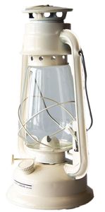 Petroleumlampe 30cm Weiß