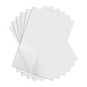 100 Blatt A4 Kohlepapier, Weiß Kohlenstoff Transferpapier Graphit Kopierpapier Pauspapier für Holz Papier Leinwand Glas Keramik und Andere Oberflächen