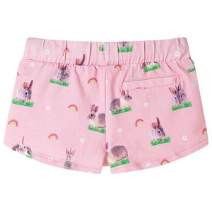 vidaXL Kindershorts mit Kordelzug Hellrosa 140